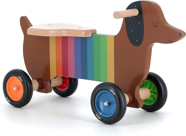 Vilac træ løbecykel Farverig Hundehvalp