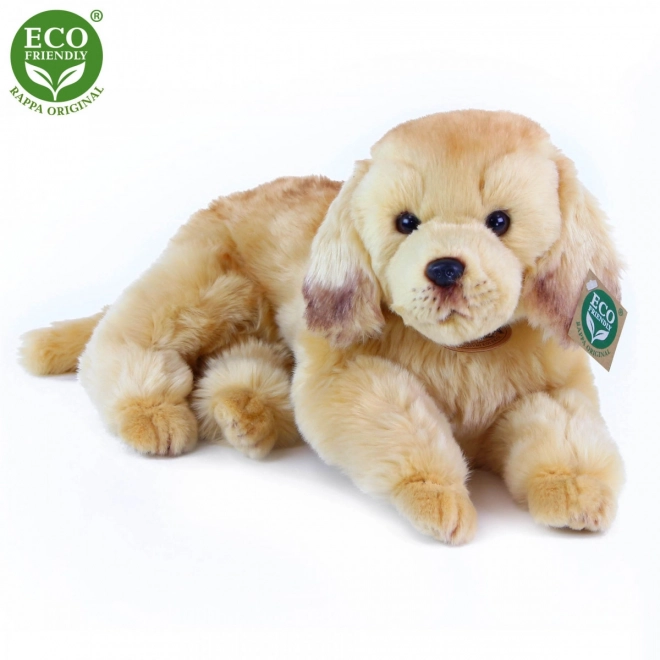 Rappa Plysbamse hund gylden retriever liggende 32 cm miljøvenlig