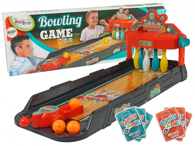Mini kegle Arcade Spil Launcher Kortbane