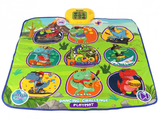 Dansemåtte med dinosaurmotiver