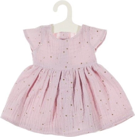 Musselinkjole til dukker 38 cm – rosa