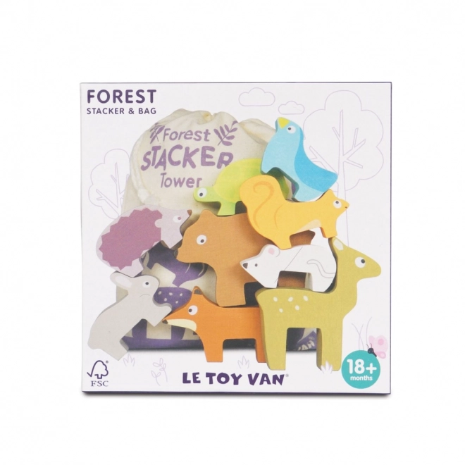 Balancetårn Le Toy Van Petilou - skovdyr