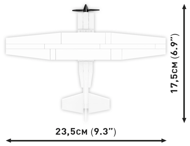 Cobi byggesæt Cessna 172 Skyhawk 160 klodser hvid