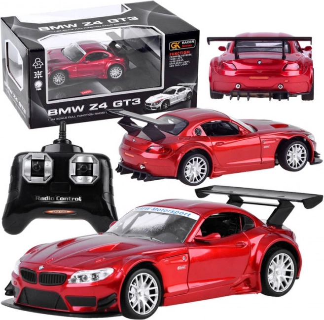 RC-bil BMW Z4 1:24 med fjernbetjening – Rød