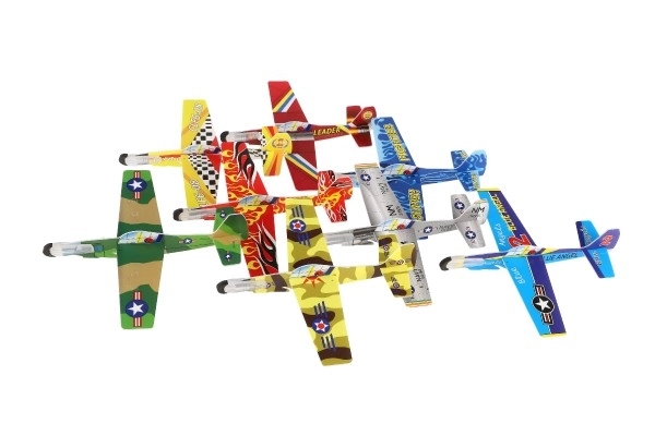 Kastefly af skum 18cm mix af typer i pose