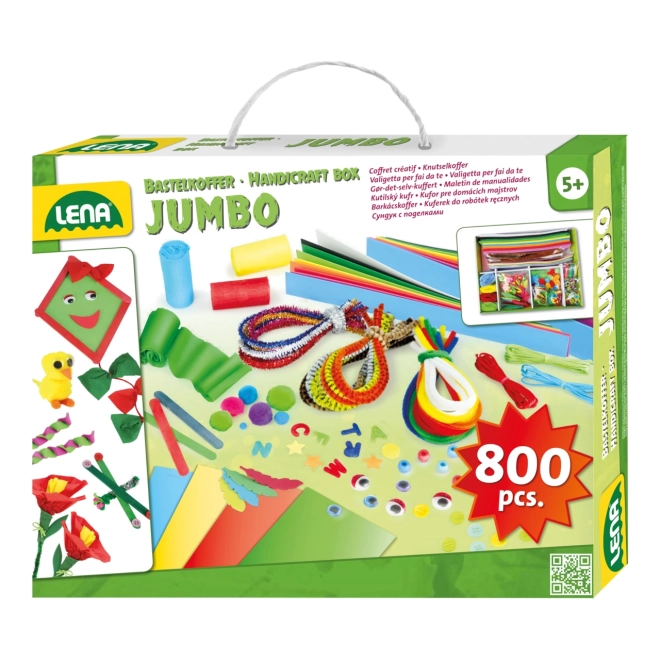 Grøn kreativ kuffert Jumbo Lena - 800 dele
