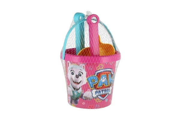 Sæt til sand 5 stk. plast Paw Patrol/Tlapková patrulje pink i net 12x22x12cm 12m+ Wader