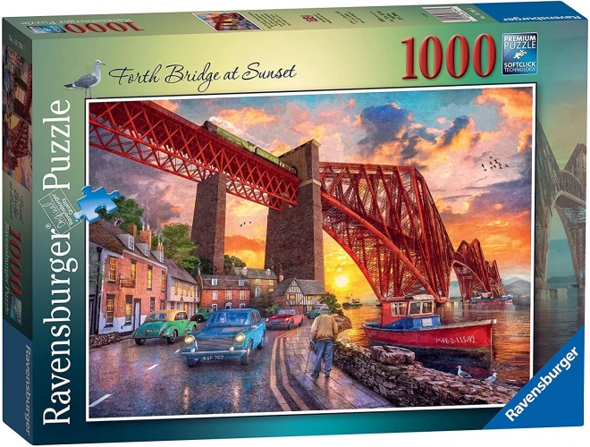 Puslespil 1000 brikker Bro ved solopgang