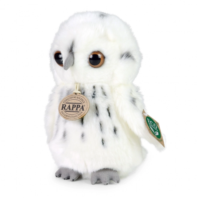 Rappa Plys snehvid ugle 18 cm ECO-FRIENDLY