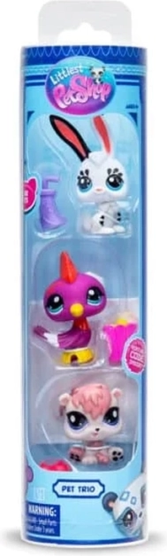 Littlest Pet Shop trio af dyr i rør – serie 2