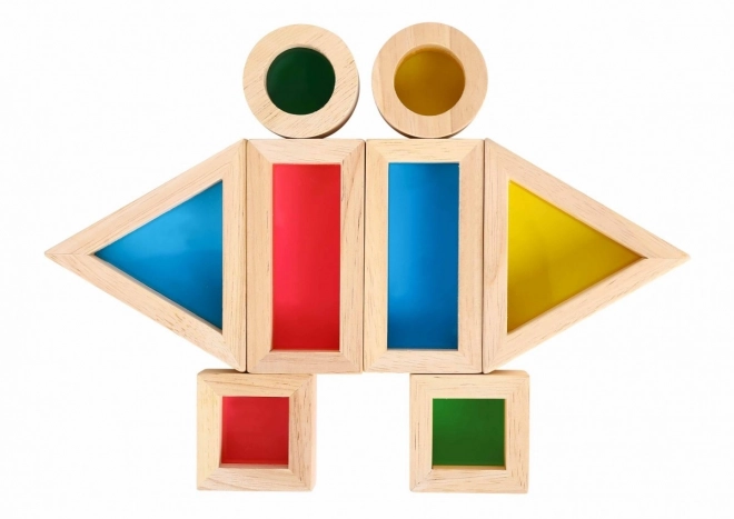 Træfarvede spejlkuber TOOKY TOY