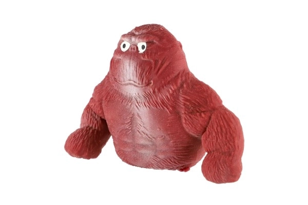 Gorilla antistress strækbar fyldt med sand 400 g silikone 12 cm 4 farver 8 stk i boks