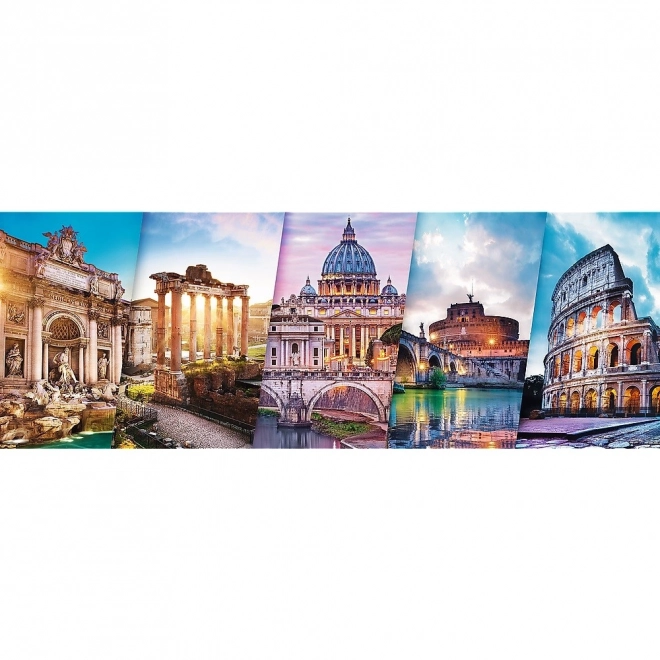 Panoramisk puslespil 500 brikker - Rejse til Italien