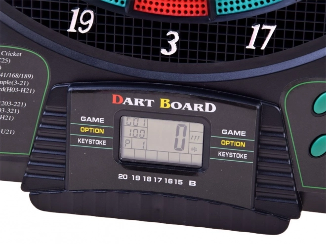 Elektronisk dartskive med 18 spil