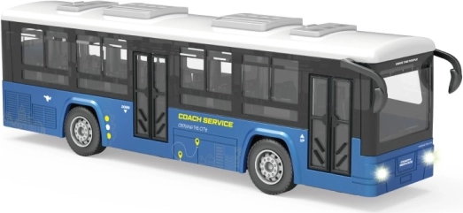 Blå bus med lys- og lydeffekter