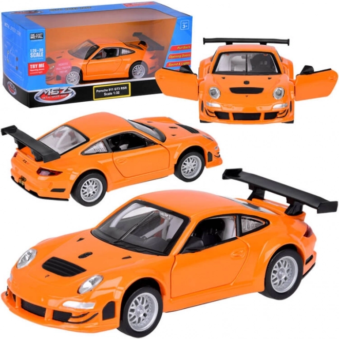 Metalmodel Porsche 911 GT3 RSR 1:32 med lys og lyd