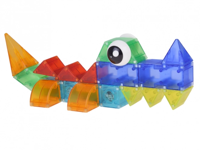 3D magnetiske blokke Lysende magnetiske blokke 64 stk ZA5240