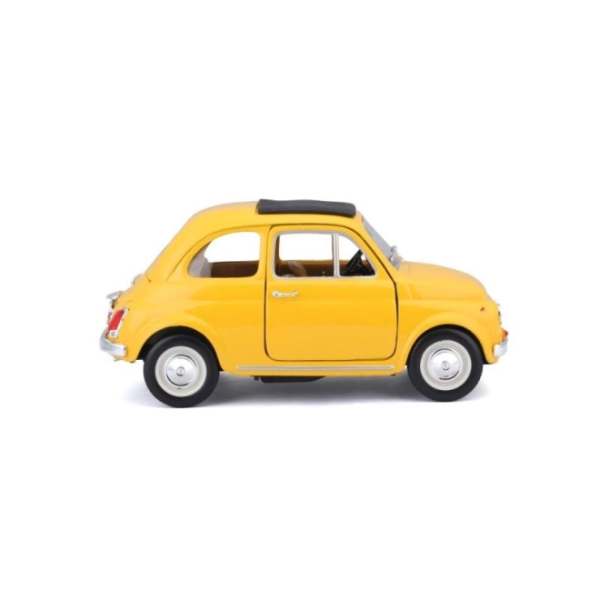 Bburago model bil Fiat 500 F 1965 gul 1:24
