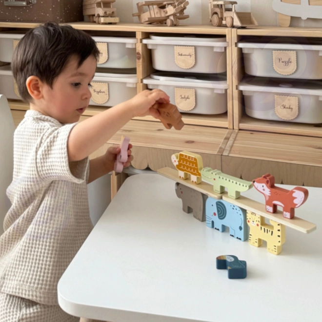 Træklodser dyr Montessori 9 stk fra Tooky Toy