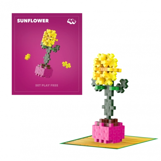 Plus-Plus blomster solsikke byggesæt