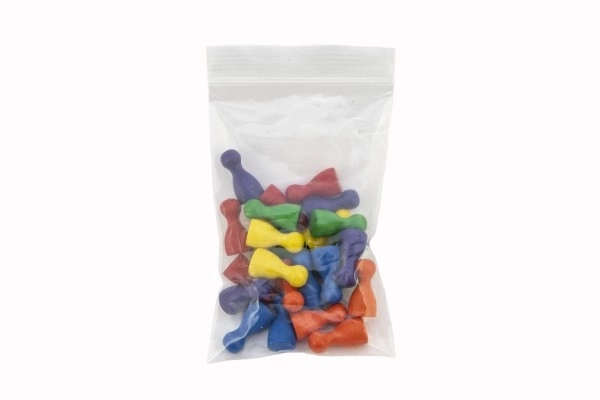 Træfigurer 25mm 6 farver - Brætspil