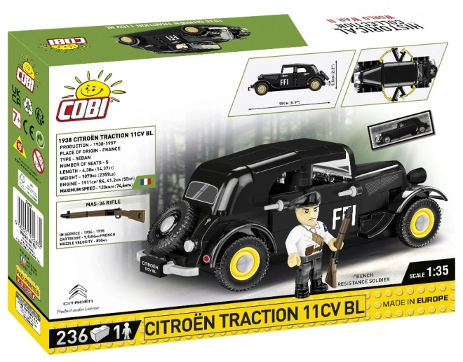 COBI 2266 1938 Citroën Traction 11CV, 1:35, 236 kl, 1 f