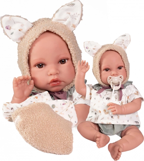 Realistisk dukke baby med blødt krop - 42 cm