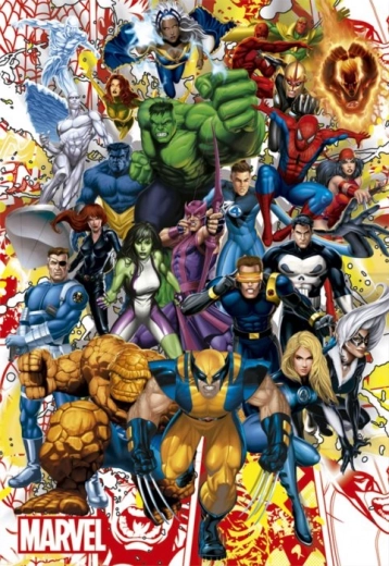 EDUCA Puslespil Marvel-helte 500 brikker