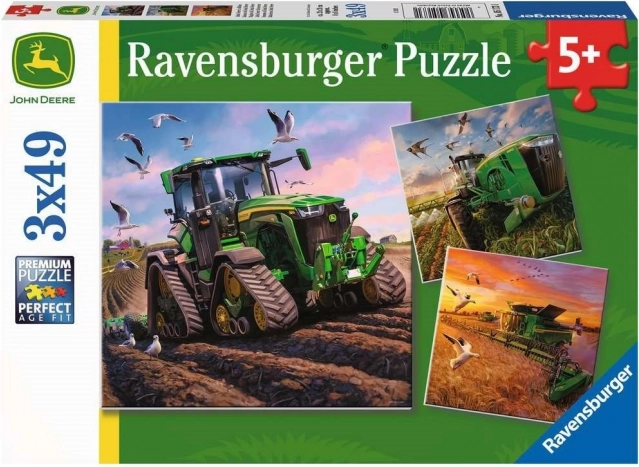 Puslespil RAVENSBURGER John Deere i aktion 3×49 brikker