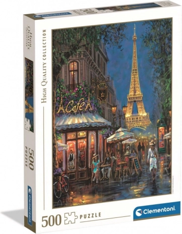 Puslespil Clementoni Night at the Eiffel Café 500 brikker
