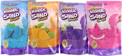 Kinetisk sand med frugtagtige dufte