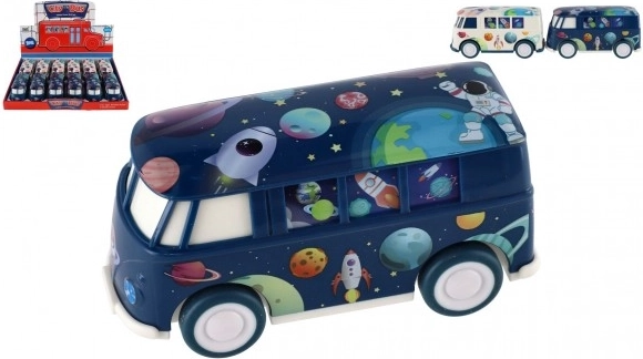 Rum Plastbus med Friktionsmotor 13 cm