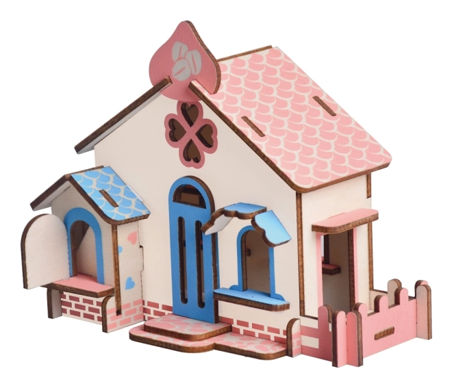 Woodcraft Træ 3D puslespil Chokoladehus