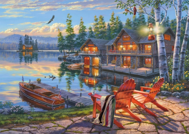 Puslespil Loon Lake, New York 1000 brikker fra Schmidt