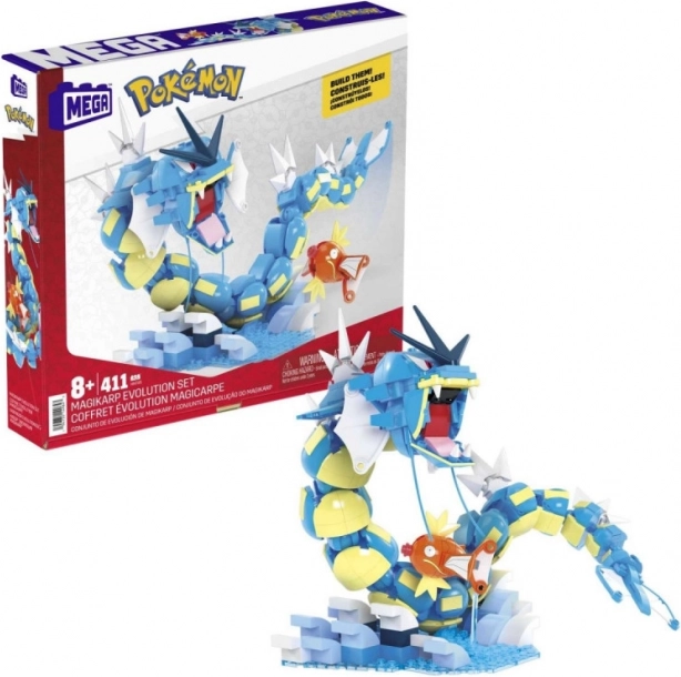 Byggesæt MEGA Pokémon – udvikling af Magikarp og Gyarados
