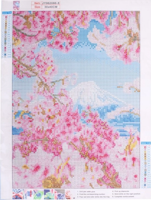 Sæt til diamantmaling - sakura