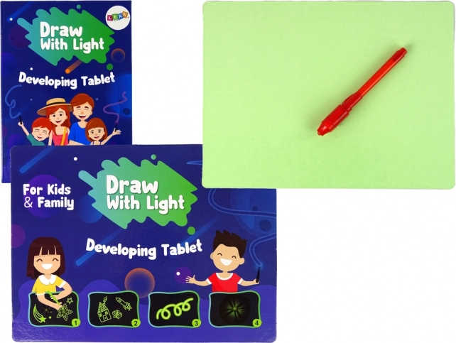 Fluorescerende lystavle til tegning