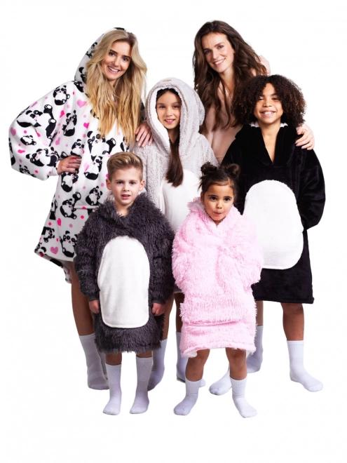 Cozy Noxxiez CH305 Enhjørning -varm tv-sweatshirt-tæppe med hætte til børn 3 - 6 år