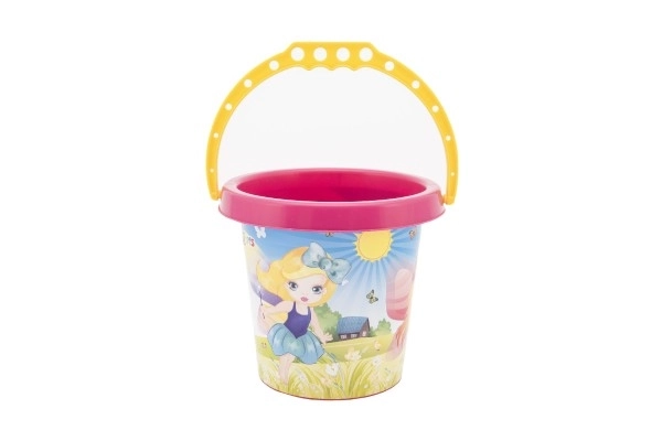 Spand til sand plast 15x13cm 4 farver 12m+