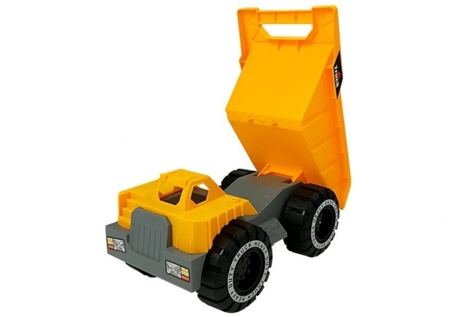 Stor lastbil legetøj med anhænger og bulldozer 49 cm