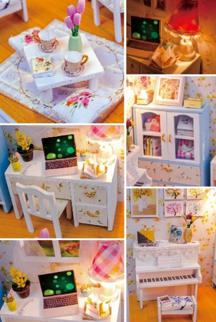 Ni miniature huse Hemioliin værelse