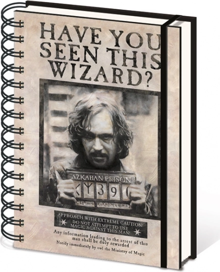 Ringblok A5 linjeret – HARRY POTTER (Sirius)