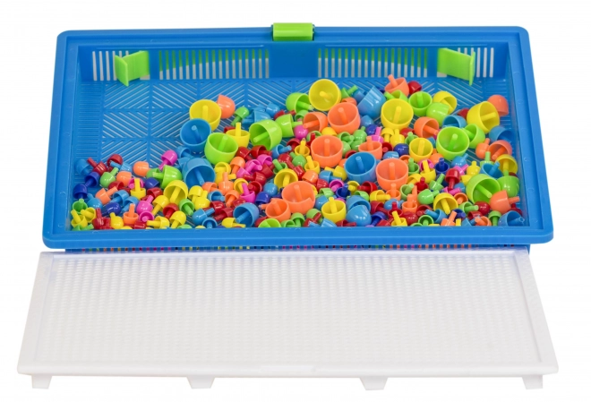 Farverig mosaik med 296 svampe