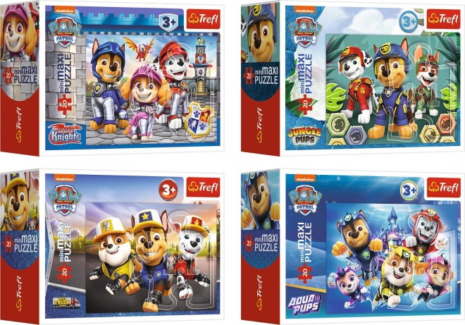 Puzzle Paw Patrol miniMAXI 20 brikker