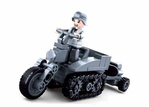 Sluban WWII Motorcykel med bælter