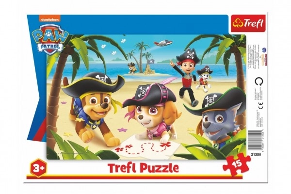 Puslespil med Paw Patrol venner 33x23cm 15 brikker
