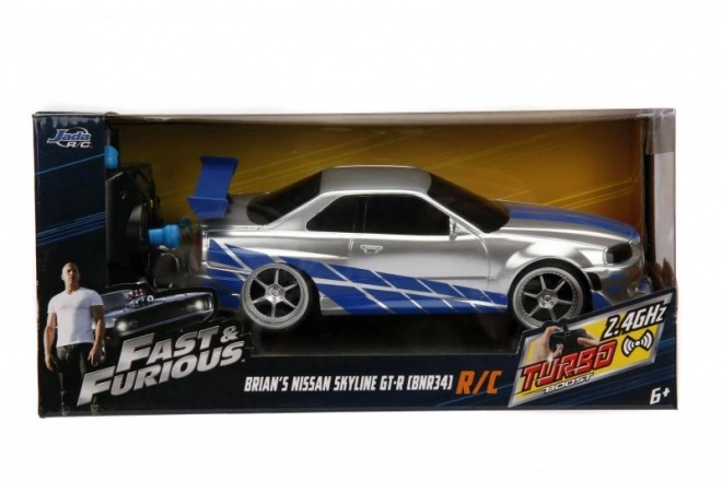 Hurtig og rasende RC bil Nissan Skyline 1:24