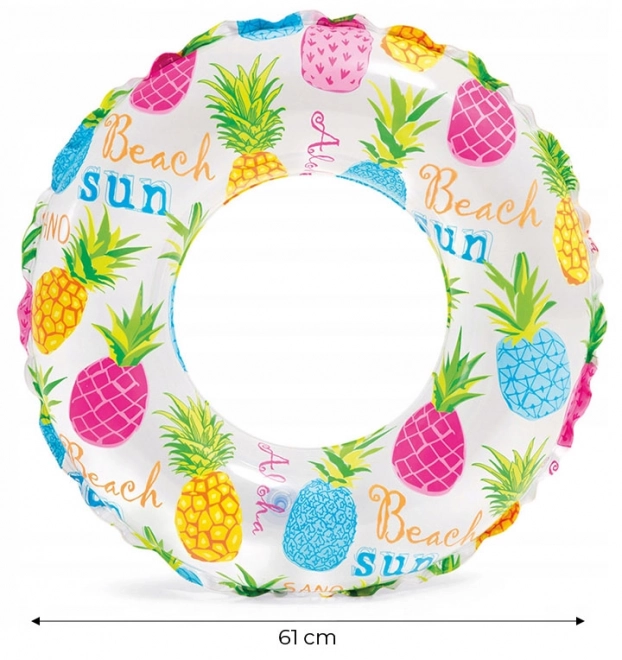 Oppustelig ring med en diam. på 61 cm assorterede 3 motiver 6-10 år