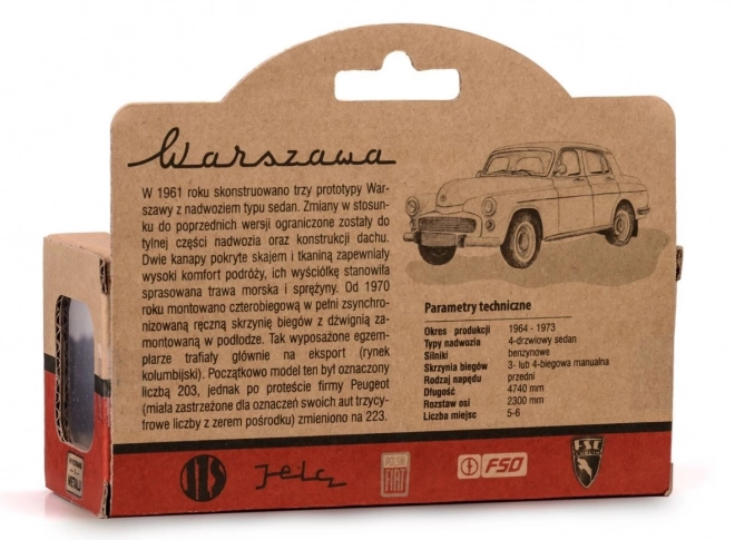 Modell af bilen Warszawa 223 Grå 1:43