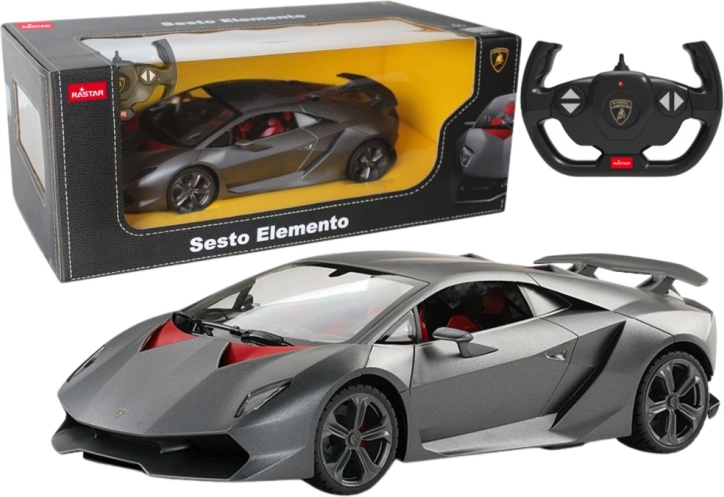 Fjernstyret bil Rastar 1:14 Lamborghini Sesto grå